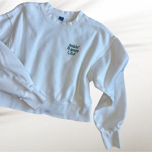 Takin it easy club Old Navy SoComfy Graphic Drop-Shoulder Crew-Neck Sweatshirt